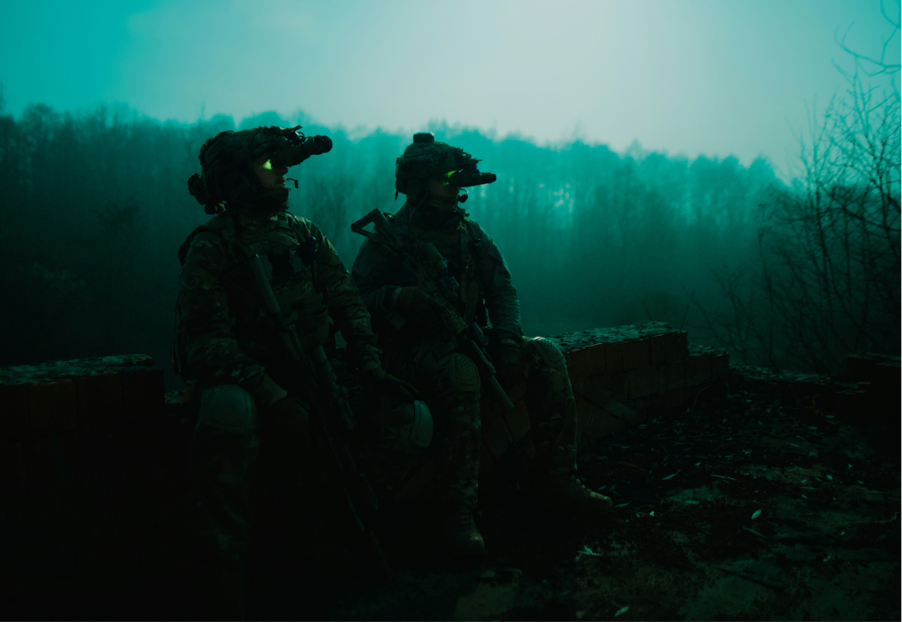 Military soldiers in the field.